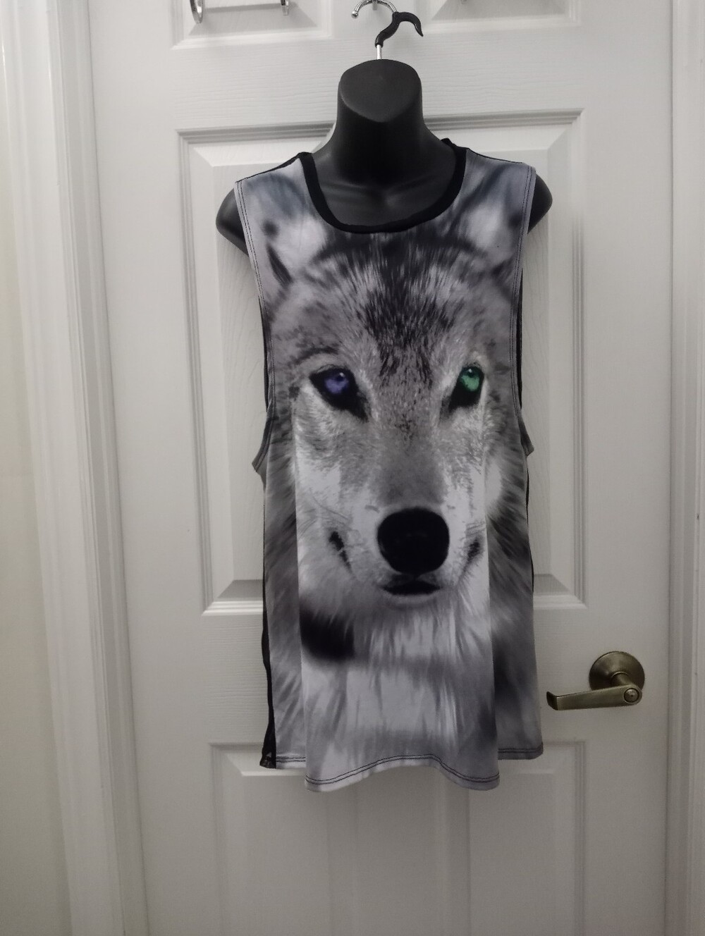 SEE YOU MONDAY Wolf Shirt With Sheer Backing